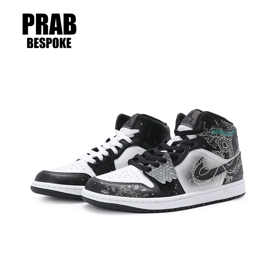 Auspicious Dragon - Men's Jordan High Top Custom-PrabBesPoke