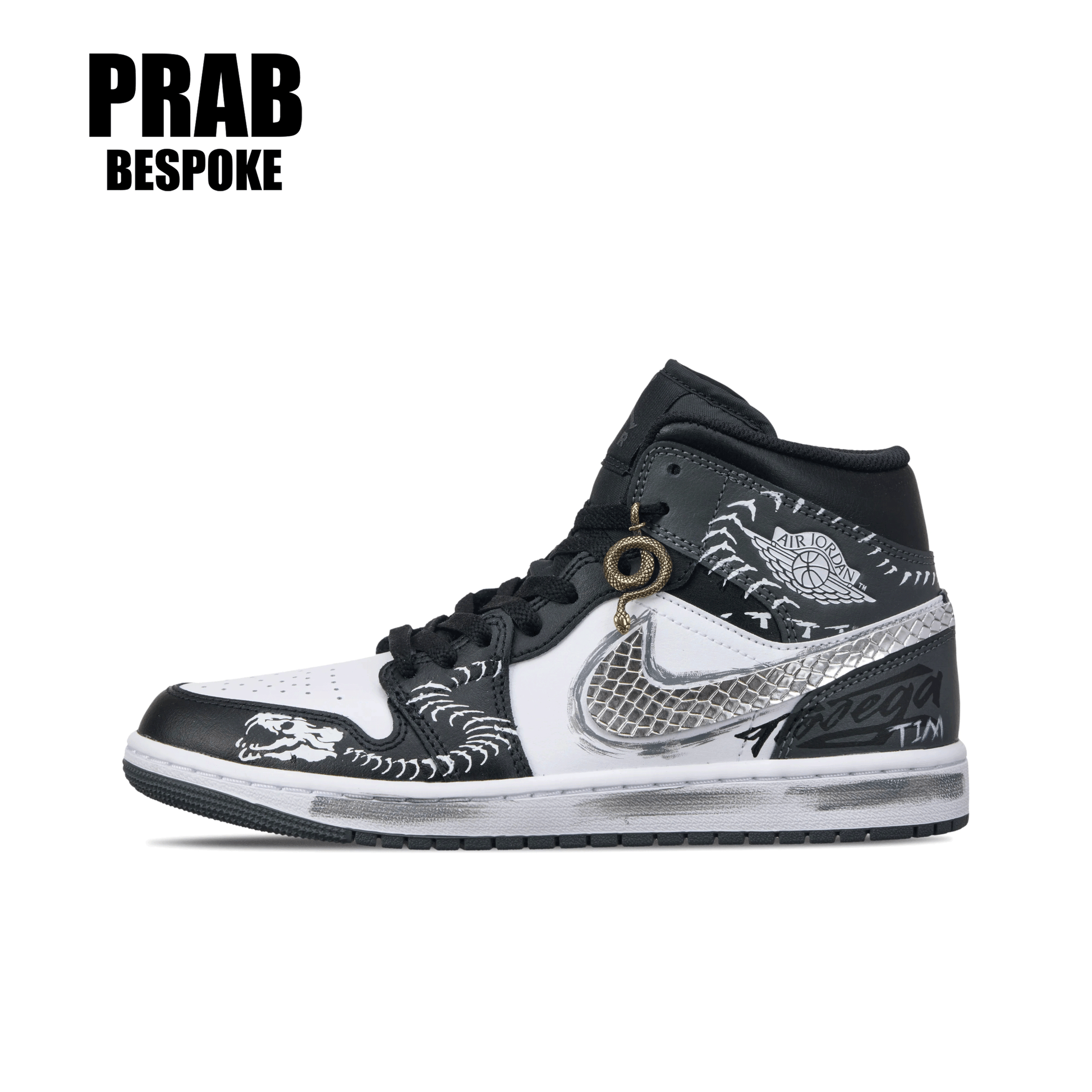 Snake the world - Unisex Air Jordan 1 Custom