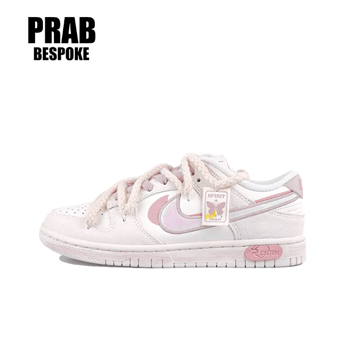 Pink Butterfly language - Unisex Dunk Custom