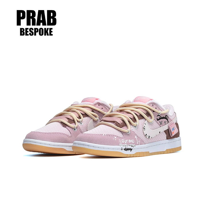 Bear pink brown - Unisex Dunk Custom