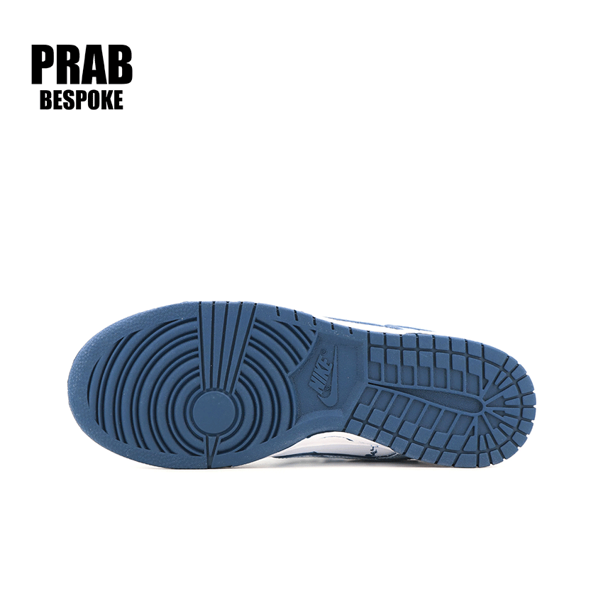 Swimming dragon blue and white - Unisex Dunk Retro Custom