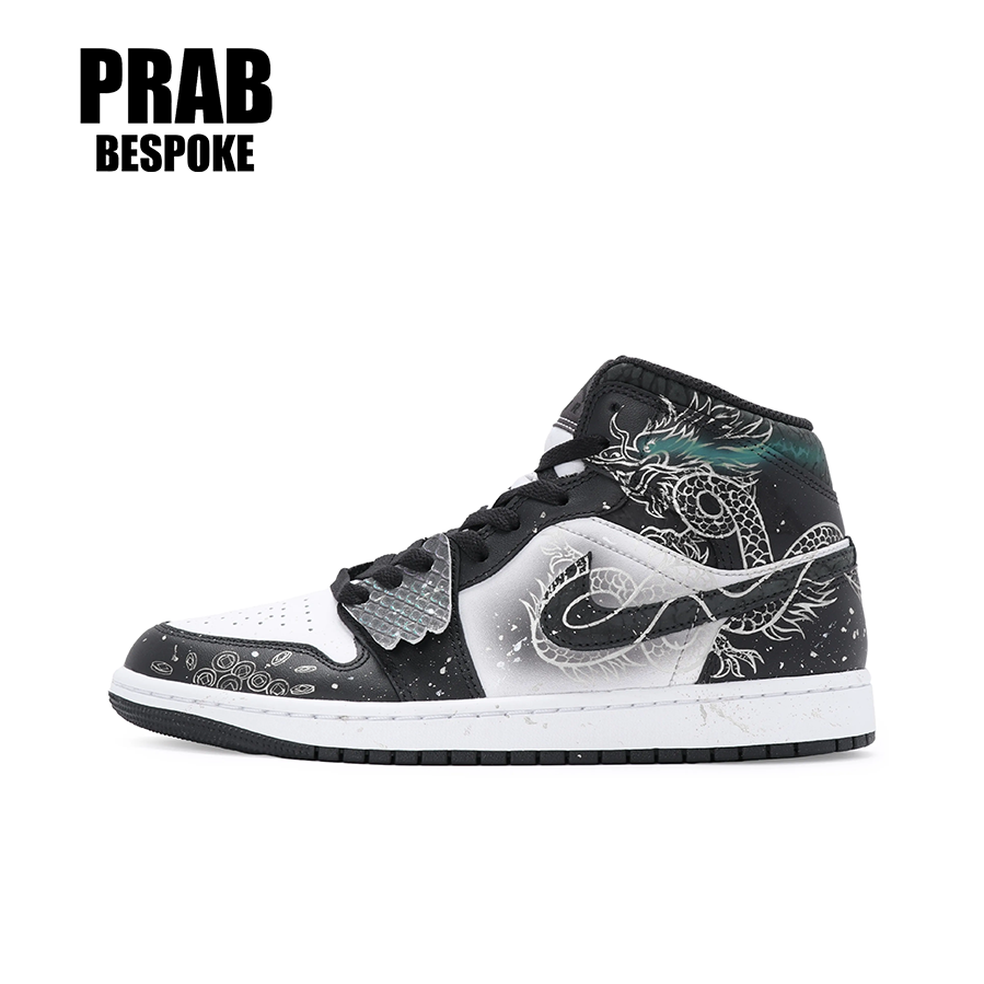 Auspicious Dragon - Men's Jordan High Top Custom