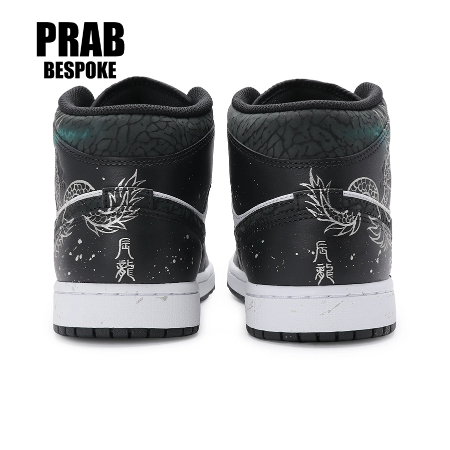 Auspicious Dragon - Men's Jordan High Top Custom-PrabBesPoke