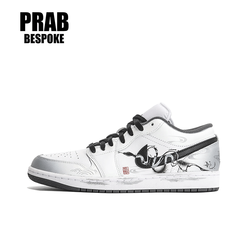 Dance of the Ink Serpent - Unisex Air Jordan 1 Custom