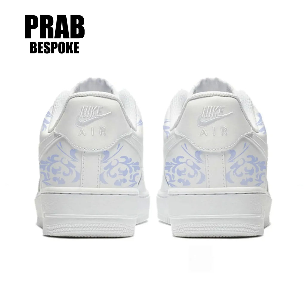 Blue glazed porcelain - Unisex Air Force 1 Custom-PrabBesPoke