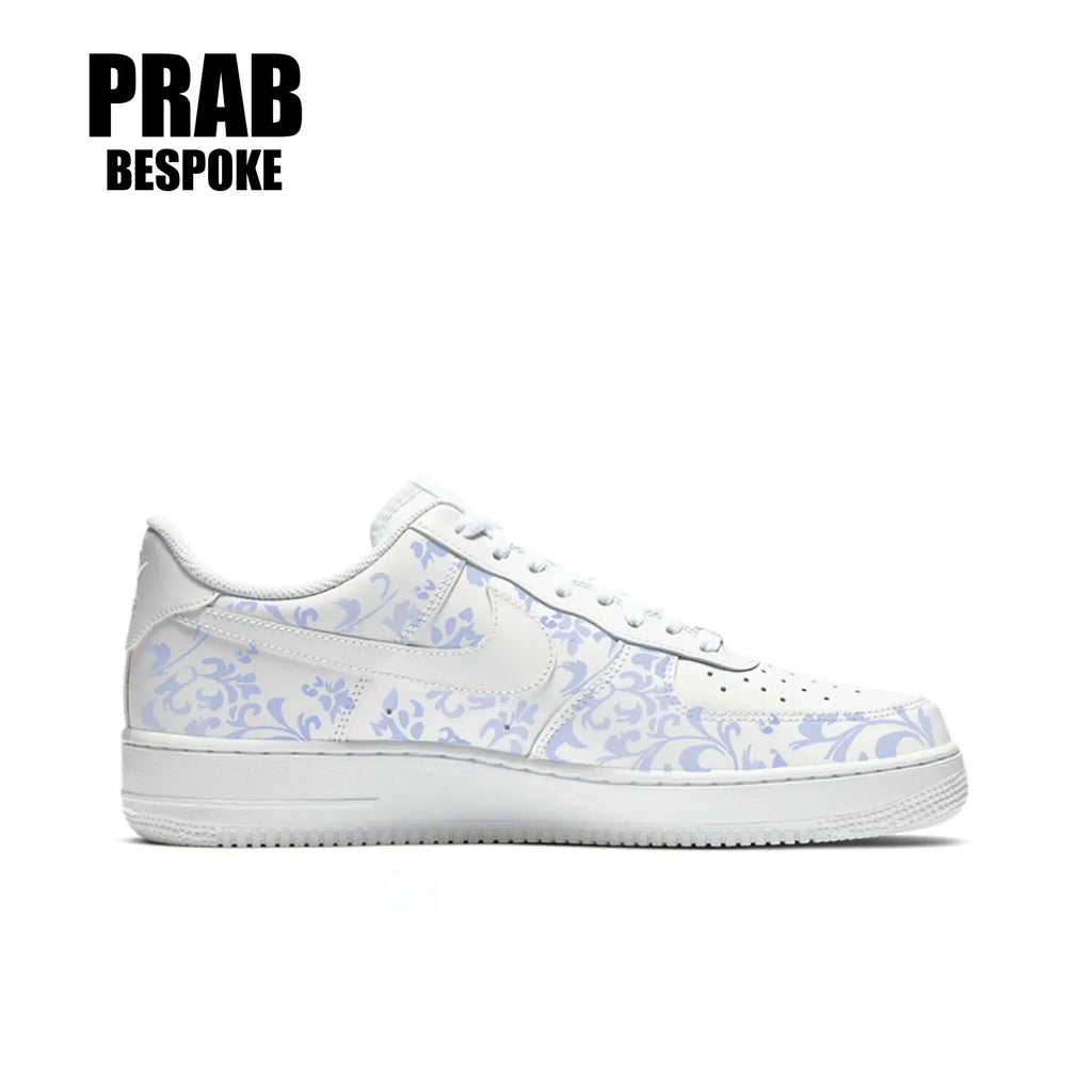 Blue glazed porcelain - Unisex Air Force 1 Custom-PrabBesPoke