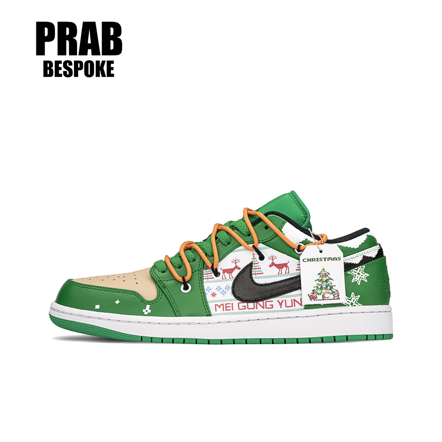 Christmas Snowflakes - Men's Jordan Custom-PrabBesPoke
