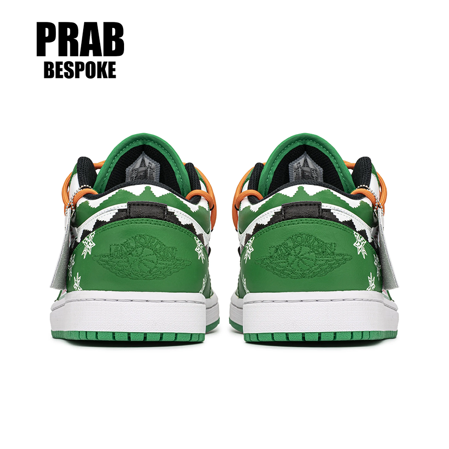 Christmas Snowflakes - Men's Jordan Custom-PrabBesPoke