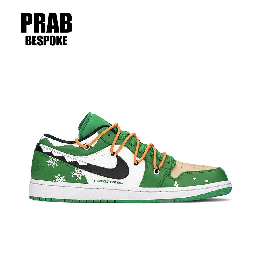 Christmas Snowflakes - Men's Jordan Custom-PrabBesPoke