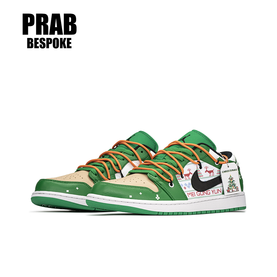 Christmas Snowflakes - Men's Jordan Custom-PrabBesPoke