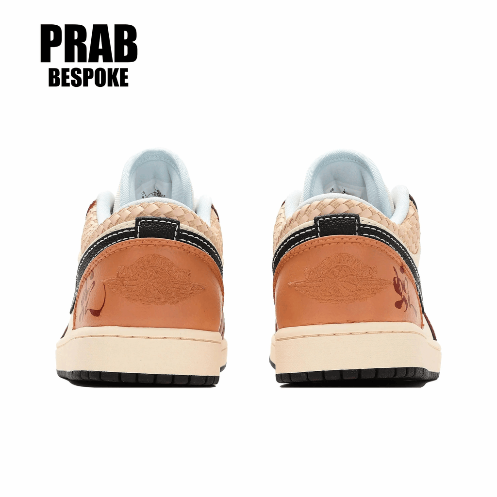 Golden bamboo welcomes spring - Unisex Air Jordan 1  Custom