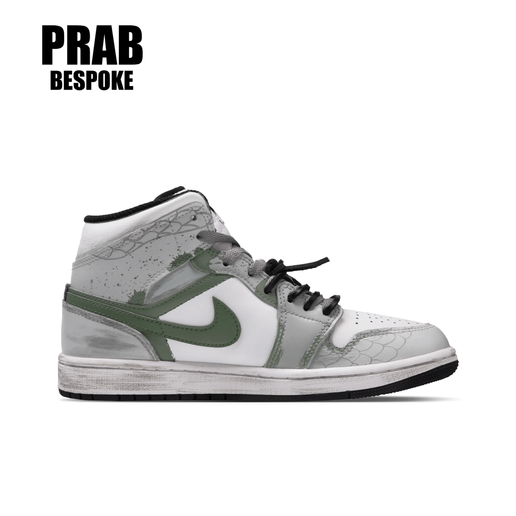 Green Snake - Unisex Air Jordan 1 Custom