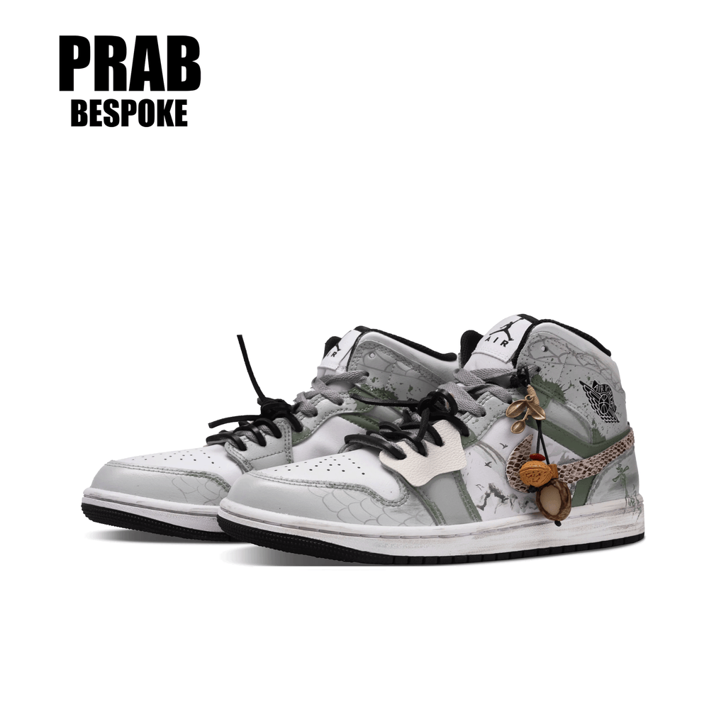 Green Snake - Unisex Air Jordan 1 Custom