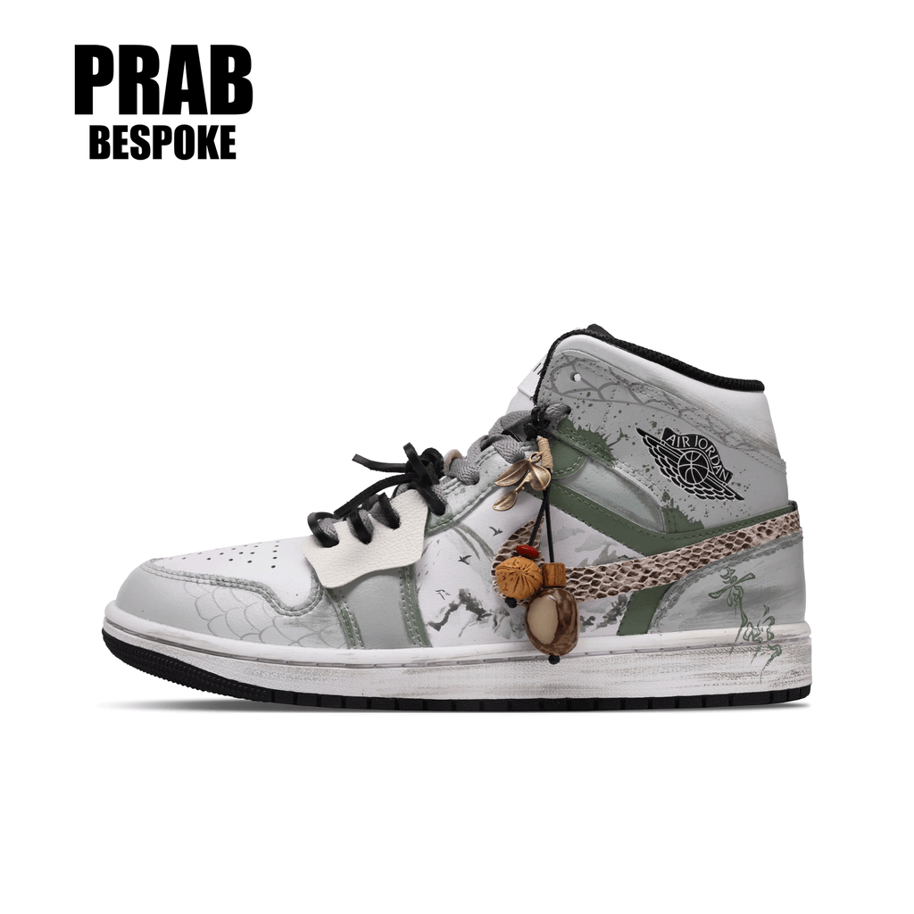 Green Snake - Unisex Air Jordan 1 Custom