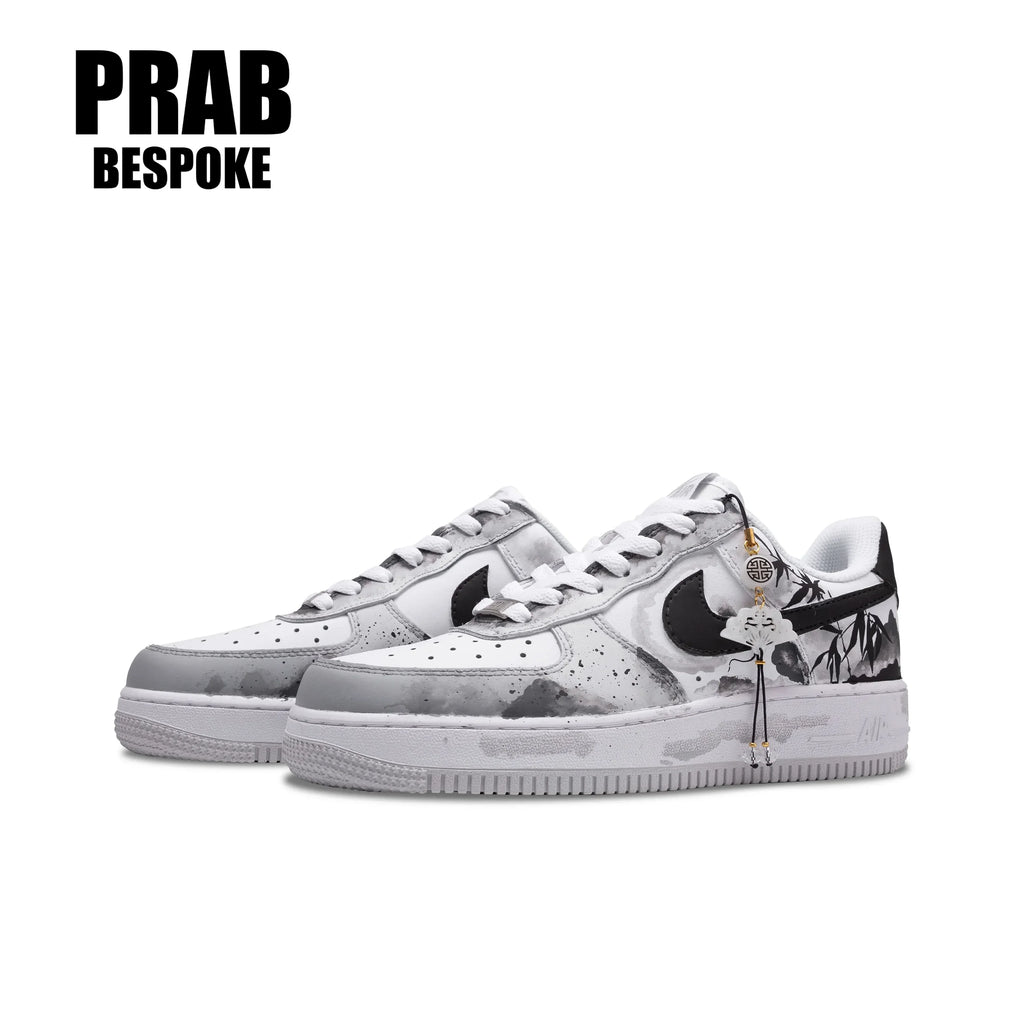 Elegant Ink - Men's Force 1Low Custom-PrabBesPoke