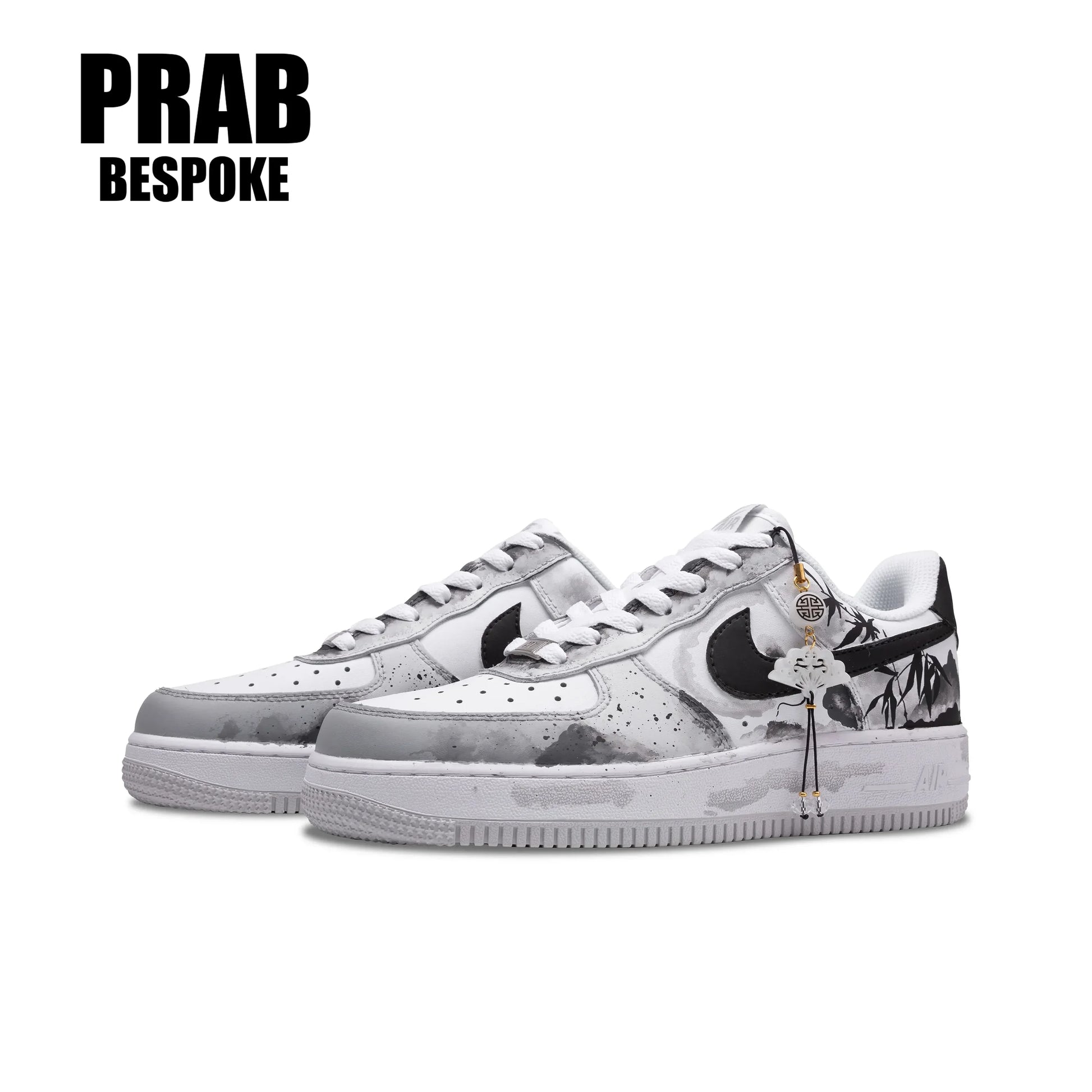 Elegant Ink - Men's Force 1Low Custom-PrabBesPoke
