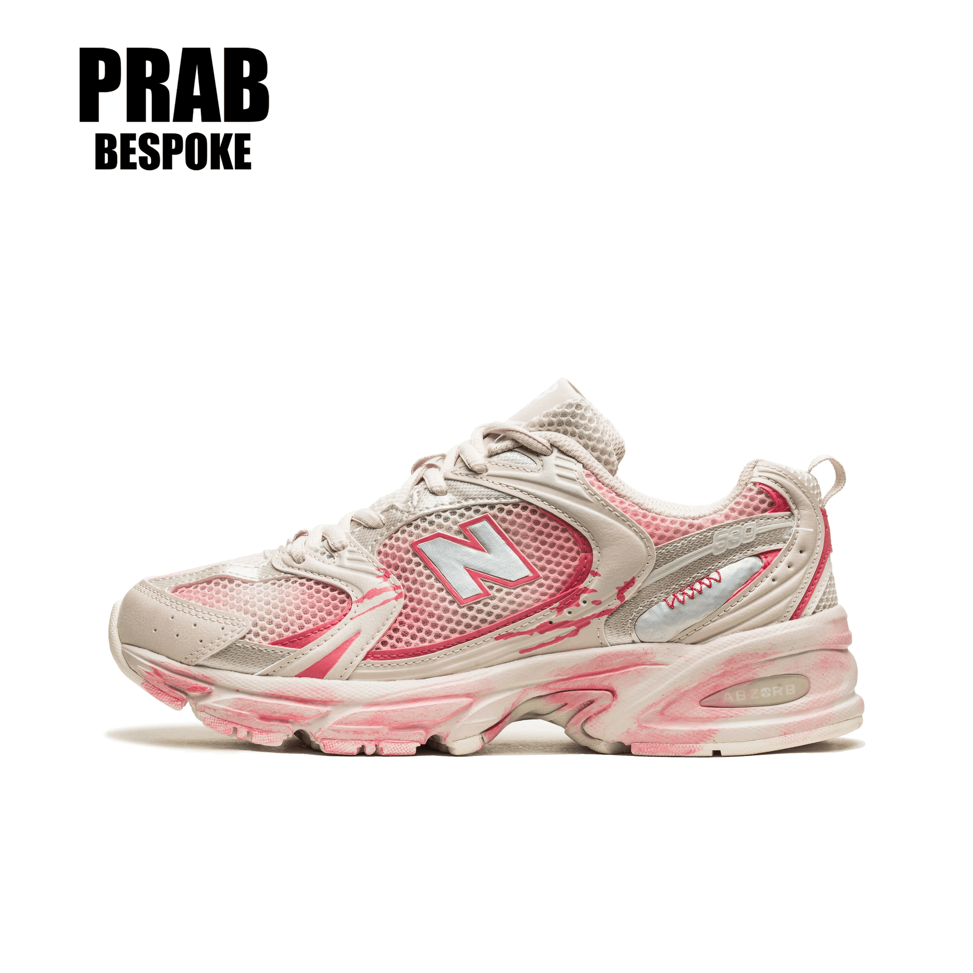 Dai streamer pink white - Unisex NB 530 Custom
