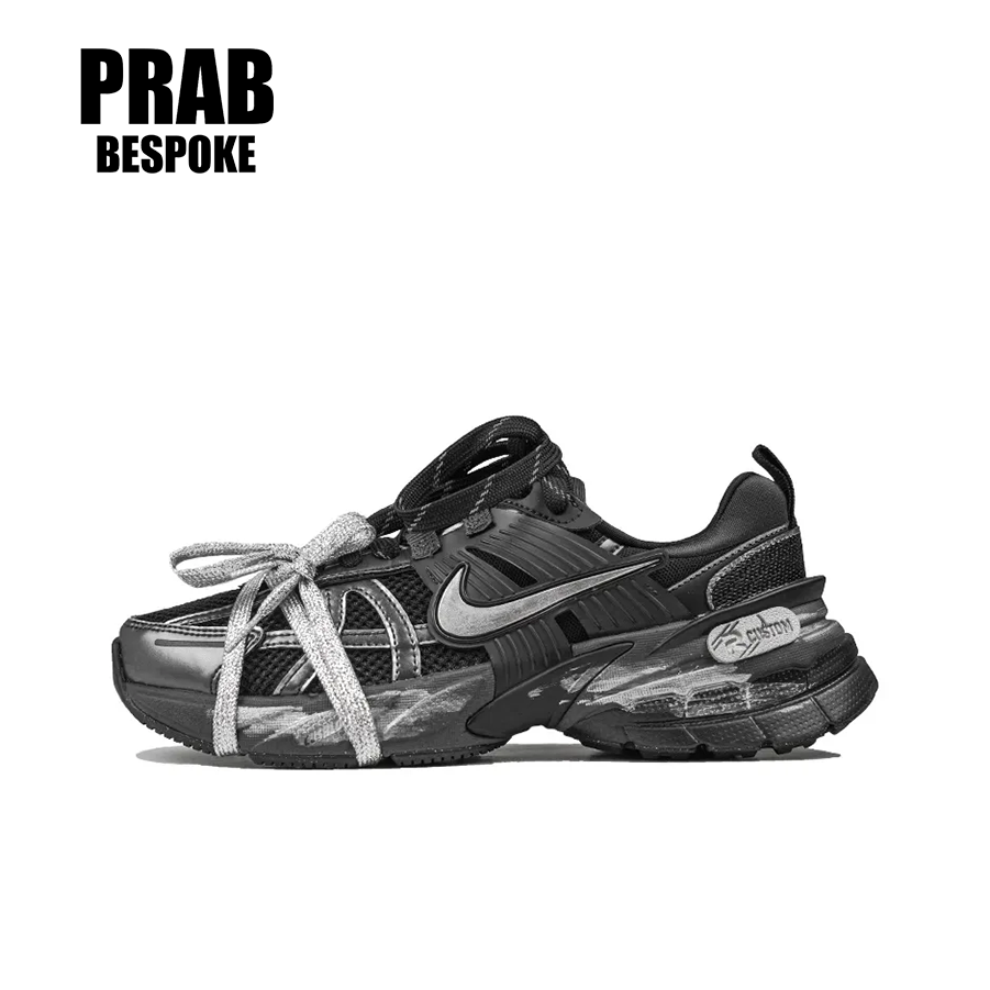 Black Silver Samurai - Unisex V2K Run RISK Custom-PrabBesPoke