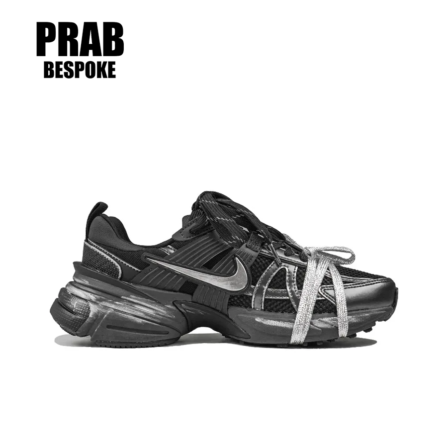 Black Silver Samurai - Unisex V2K Run RISK Custom-PrabBesPoke